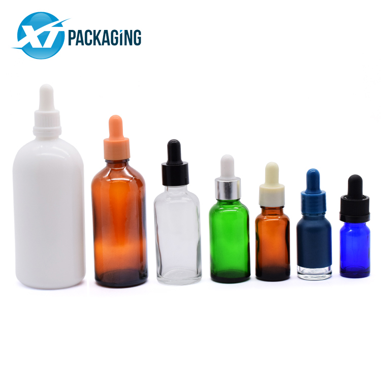 Custom 10ml 15ml 30ml 50ml 100ml 200ml Essential Glass Bottle for oil CBD oil child resistant lid picture